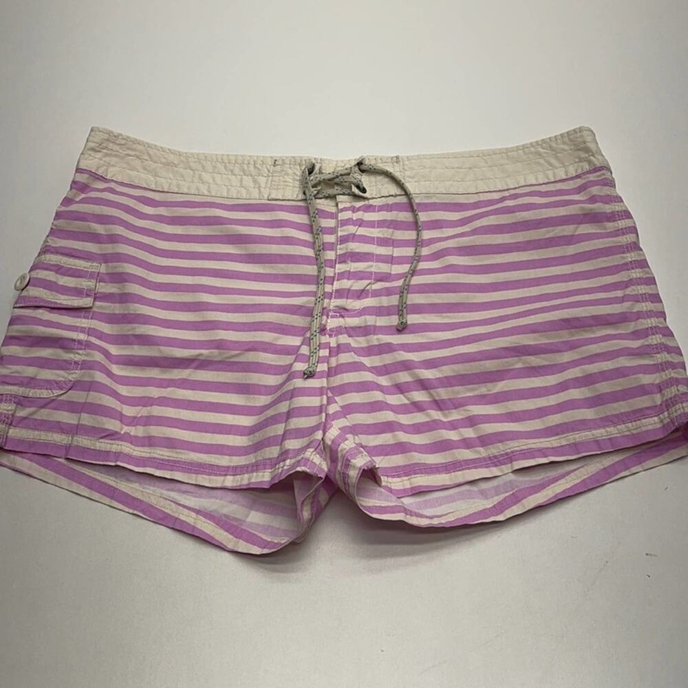 J. CREW Women's 18 - 20 Juniors Purple Striped Shorts
